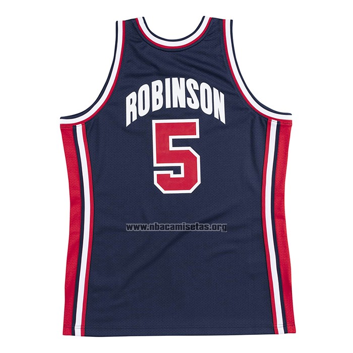 Camiseta USA 1992 David Robinson NO 5 Negro